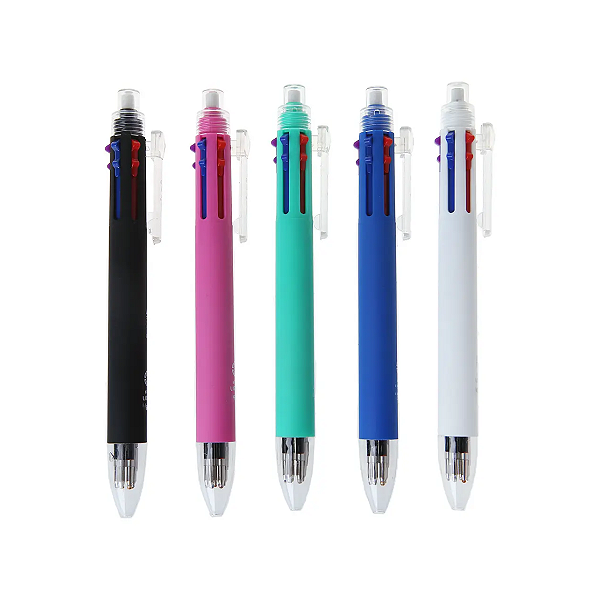 CANETA ESF 6 EM 1 5 CORES + LAPISEIRA 0.7mm UNIDADE LYKE