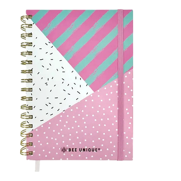 CADERNO A5 120 FLS ESPIRAL - PITAYA BEE UNIQUE