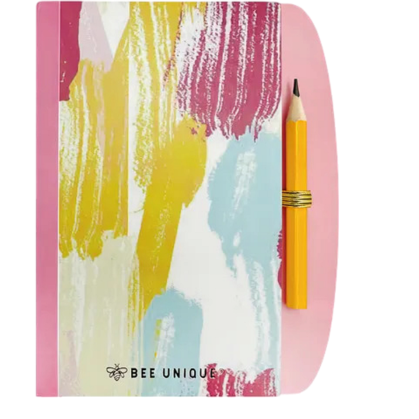 STICK NOTES COM CAPA -  6 BLOCOS C/25 FLS CADA - PAINT BRUSH BEE UNIQUE