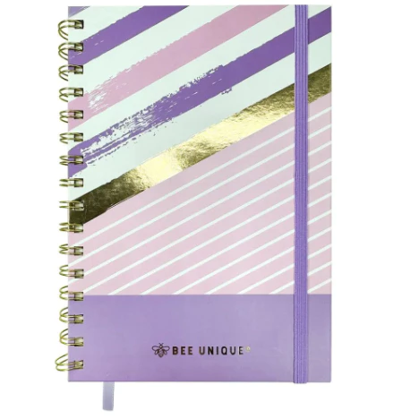 CADERNO A5 80 FLS ESPIRAL  - ENJOY BEE UNIQUE