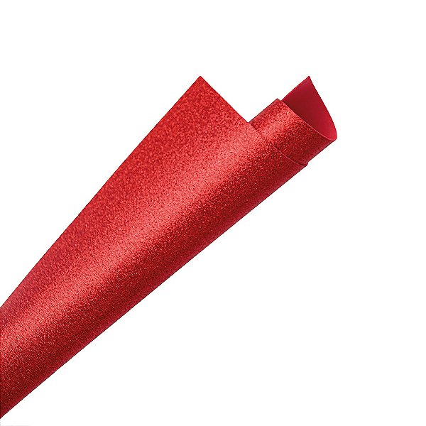 PLACA EVA GLITTER  40X60 VERMELHO 1.8MM  UNIDADE LYKE