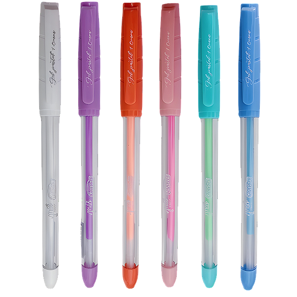 CANETA ESFEROGRÁFICA GEL 1.0MM - PASTEL UNIDADE BRW