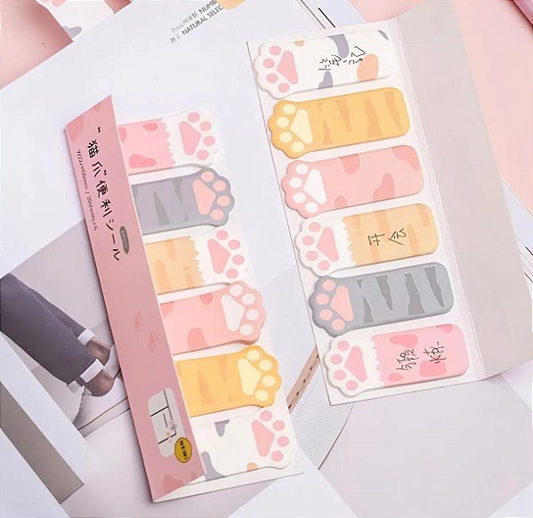 BLOCO DE ANOTACOES PATINHA DE GATO UNIDADE