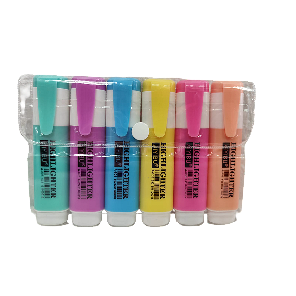 KIT MARCA TEXTO PASTEL C/6 UNIDADES
