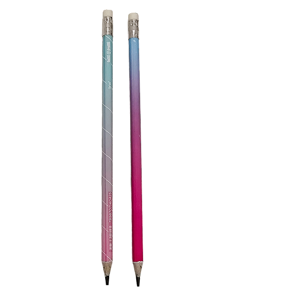 LÁPIS HB ESTAMPADO TUTTI FRUTTI - RESINA PLÁSTICA REDONDO COM BORRACHA UNID BRW