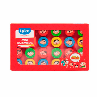 CARIMBO TURMA DA MONICA CX C/24 UNIDADES LYKE