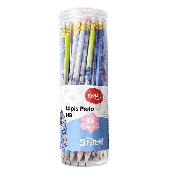 LAPIS PRETO HB STITCH POTE C/48 UNIDADES MOLIN