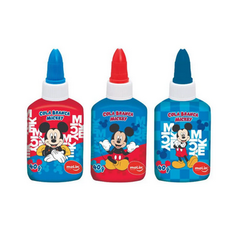 COLA LIQUIDA MICKEY TUBO C/ 40 GR MOLIN CX C/12 UNIDADES