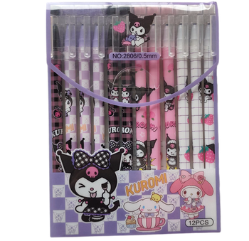 CANETA APAGAVEL KUROMI CX C/12 UNIDADES