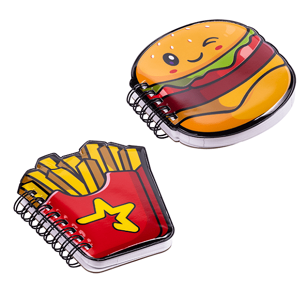 CADERNO FORMATO FAST FOOD - 95X100 - 80 FOLHAS UNID BRW