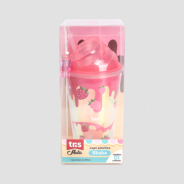 COPO PLASTICO TRIS HOLIC SHAKE CX 1UN TRIS