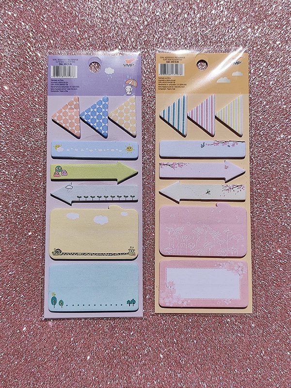 CONJ ADESIVOS E RECADINHOS CUTE 8X20FL UN SORTIDO