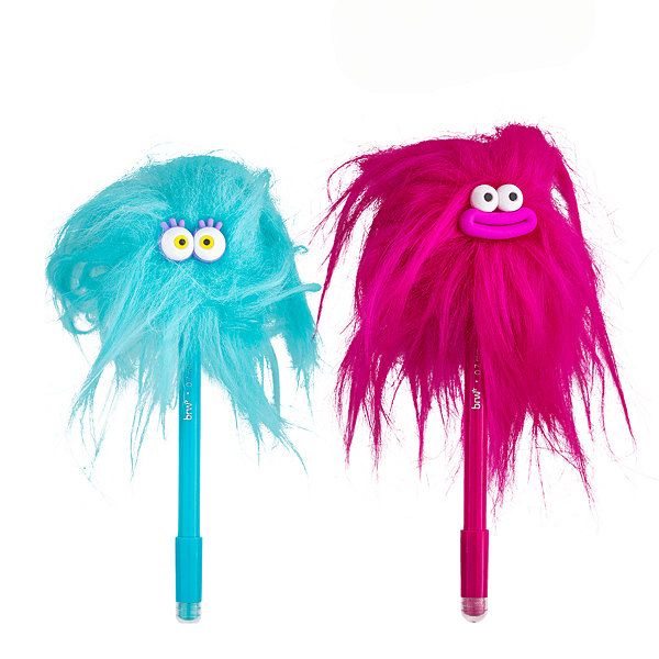 CANETA ESFEROGRÁFICA DIVERT GEL APAG 0.7MM CRAZY FLUFFLES UNIDADE BRW