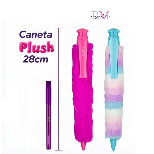 CANETA ESFEROGRÁFICA DIVERT 1.0MM INFINITY PLUSH UNIDADE BRW