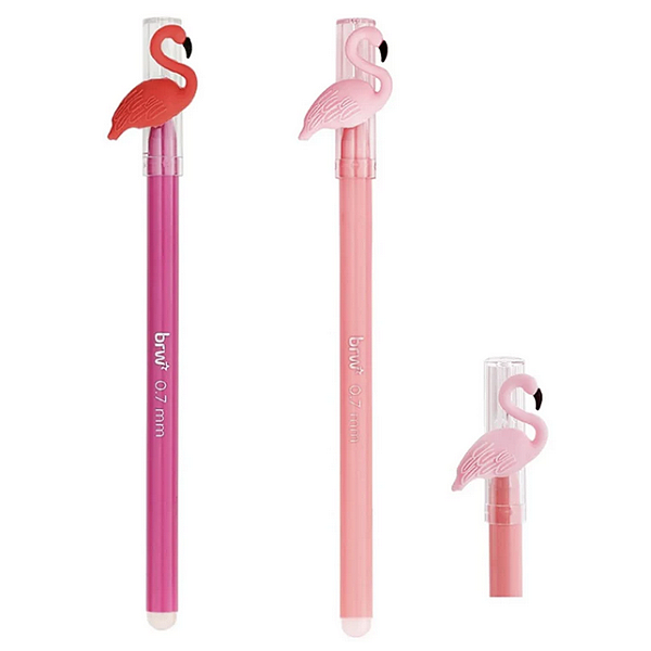 CANETA ESFEROGRÁFICA DIVERT GEL APAG 0.7MM - FLAMINGO UNIDADE BRW