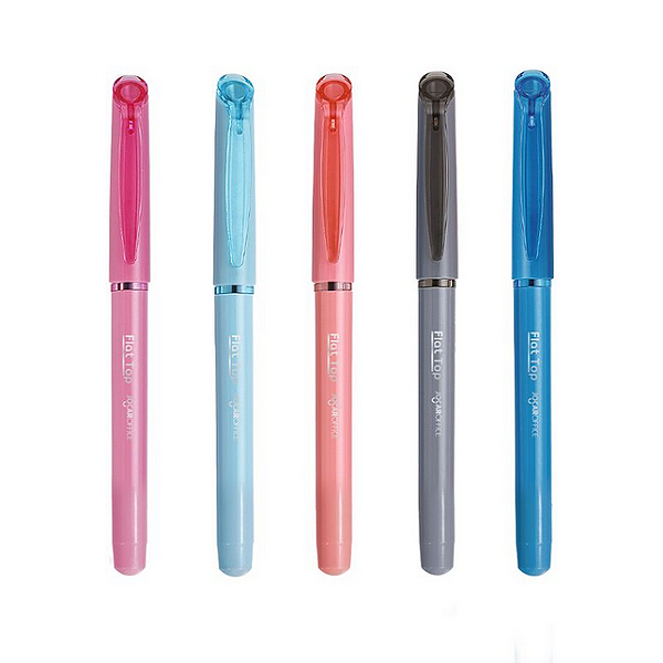 CANETA ESF. FLAT TOP 0.7 AZUL UNIDADE LEO E LEO