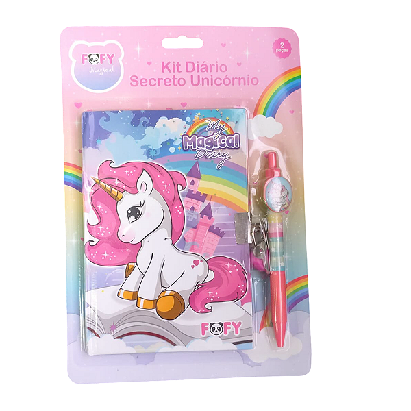 KIT DIARIO SECRETO UNICORNIO FOFY