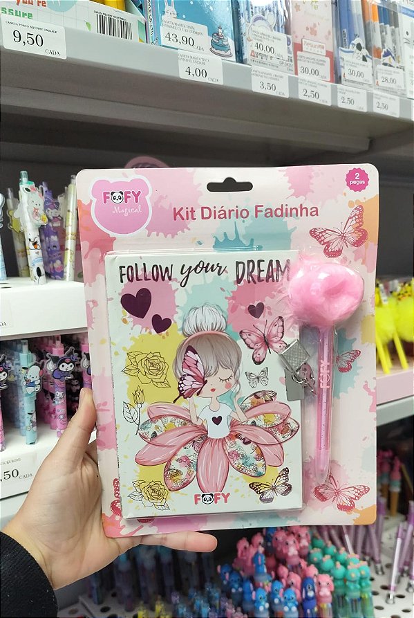 KIT DIARIO FADINHA  FOFY