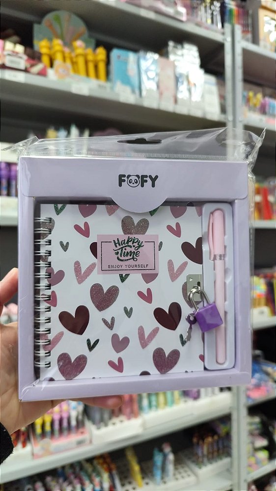 KIT DIARIO AMOR LILAS  FOFY