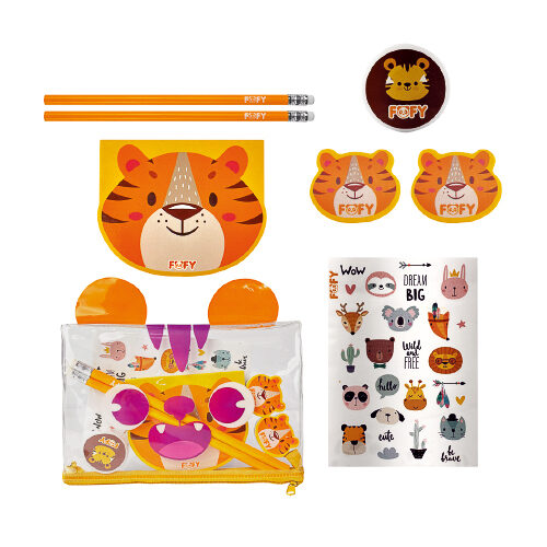 KIT ESCOLAR TIGRINHO  FOFY
