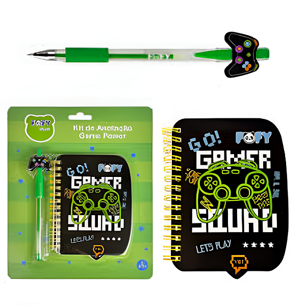 KIT DE ANOTACAO GAME POWER  FOFY