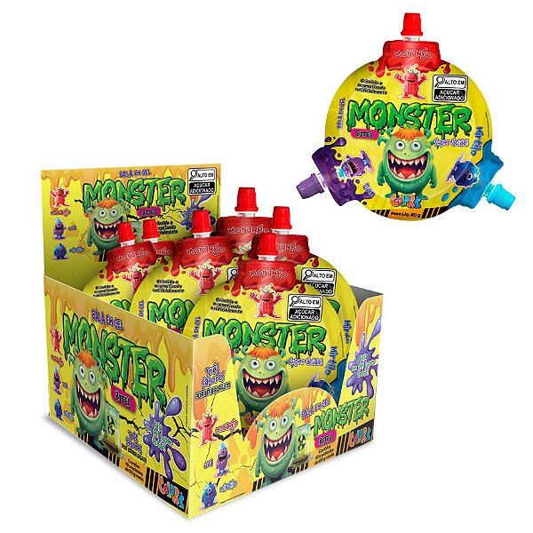 MONSTER BITES COLORE CAIXA C/18 UNIDADES