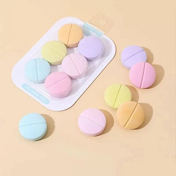 KIT 6 BORRACHAS REMEDIO