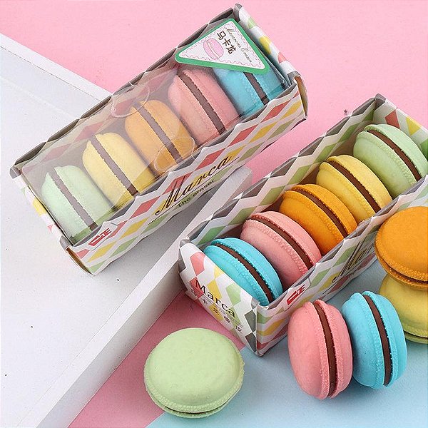 KIT 5 BORRACHAS MACARON