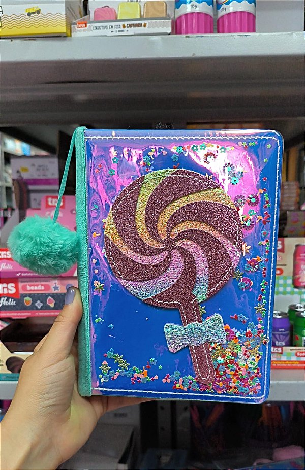 CADERNO INFANTIL PIRULITO GLITTER