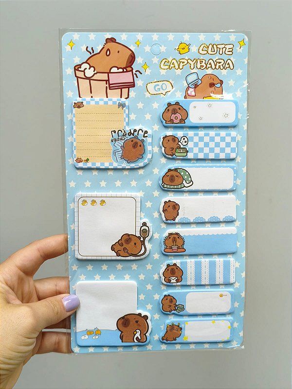 BLOCO DE ANOTAÇOES CAPIVARA