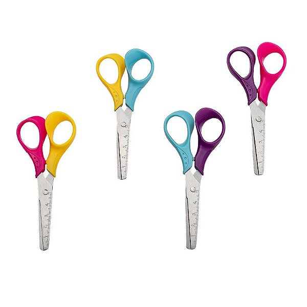 TESOURA ESCOLAR SEM PONTA UNIDADE LEO E LEO