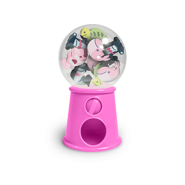 MINI BORRACHA FUNDO DO MAR POTE BALEIRO C/ 12 BORRACHAS UNID LEO E LEO