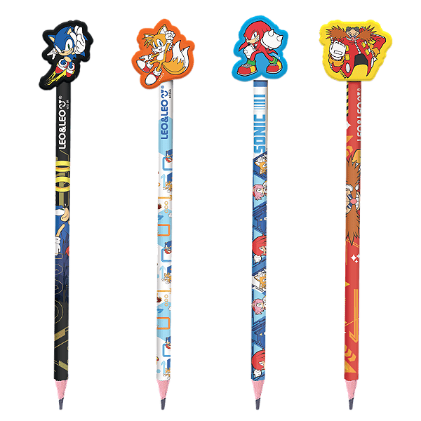 LAPIS HB COM BORRACHA NA PONTA SONIC UNIDADE LEO E LEO