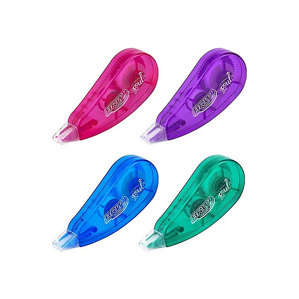 CORRETIVO EM FITA - SOUL - 5M X 5MM - CORES SORTIDAS UNIDADE BRW