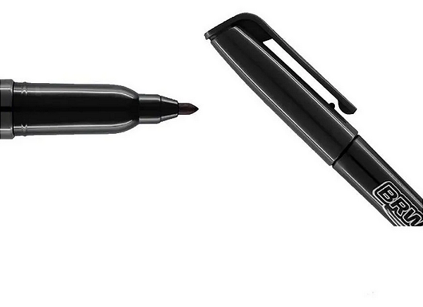 MARCADOR CD E DVD PRETO UNIDADE BRW