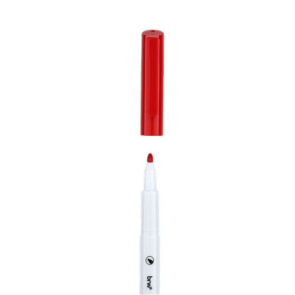 MARCADOR QUADRO BRANCO SLIM VERMELHO UNIDADE BRW