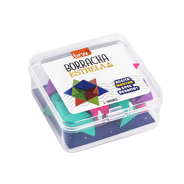 BORRACHA ESTRELA 3D UNIDADE BRW
