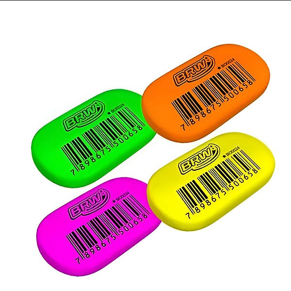 BORRACHA OVAL NEON UNIDADE BRW