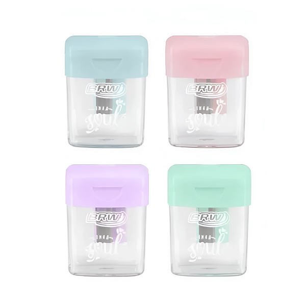 APONTADOR PLÁSTICO QUADRADO C/ DEPÓSITO - PASTEL UNIDADE BRW