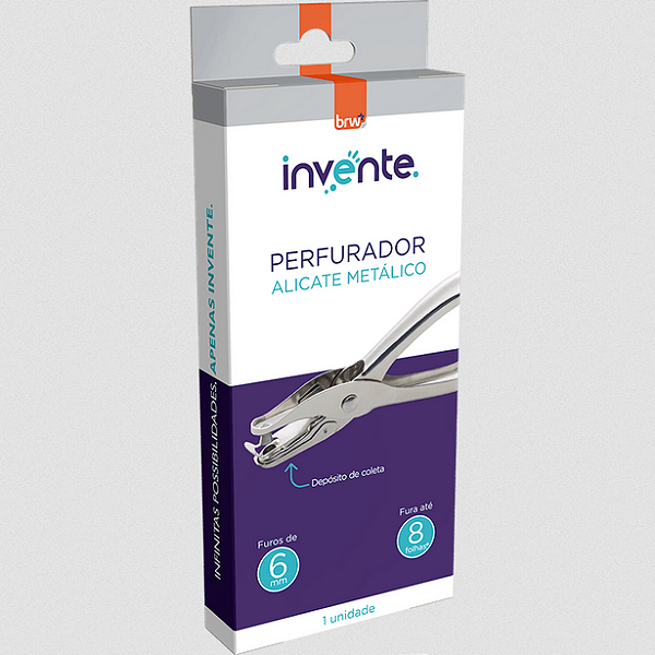 PERFURADOR DE METAL 1 FURO - 6MM BRW