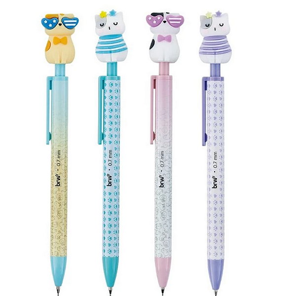 LAPISEIRA PLÁSTICA DIVERTIDA 0,7MM - CAT UNIDADE BRW