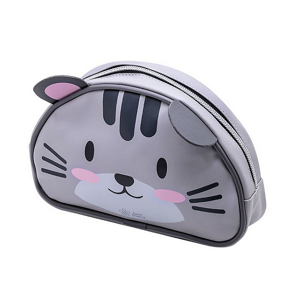 ESTOJO ESTAMPADO - 1 ZIPER - BEST FRIEND CAT BRW