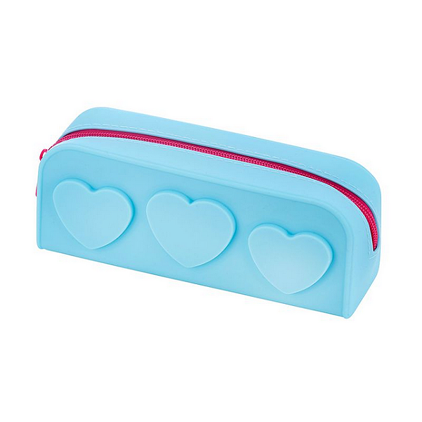 ESTOJO - SILICONE - 1 ZIPER - S2 - TURQUESA BRW