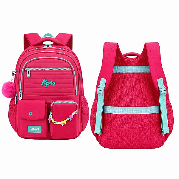 MOCHILA KPTO DREAM PINK E VERDE