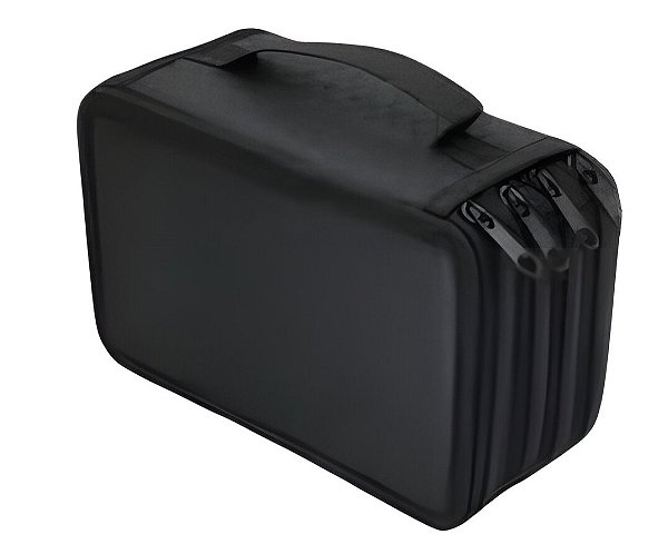 ESTOJO C/ 4 DIVISORIAS PRETO