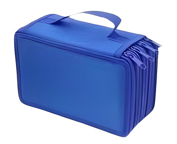 ESTOJO C/ 4 DIVISORIAS AZUL