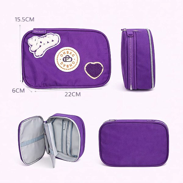 ESTOJO BOX OH BAG LOVERS ROXO