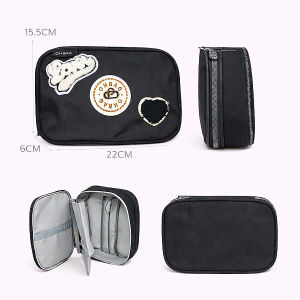 ESTOJO BOX OH BAG LOVERS PRETO