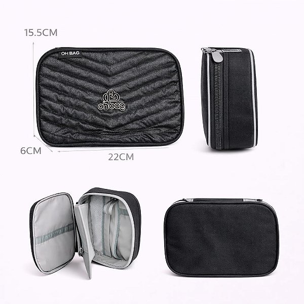 ESTOJO BOX OHBAG PRETO