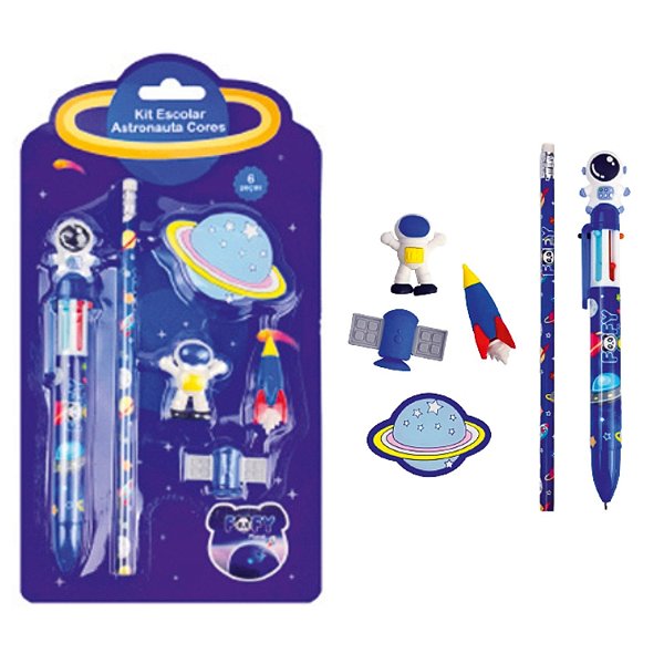 KIT MINI ASTRONAUTA 6 PECAS  FOFY